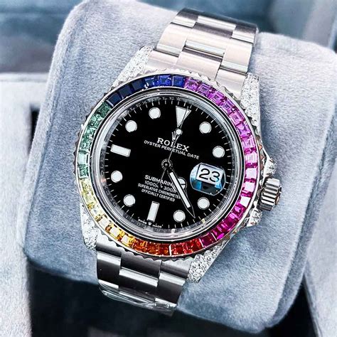 rolex rainbow bezel price